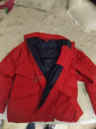 Anorak Tommy Hilfiger Rojo con Cinturón
