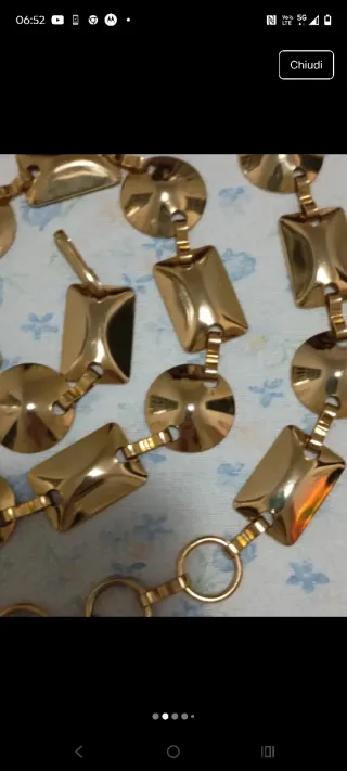 Cintura gioiello retro oro