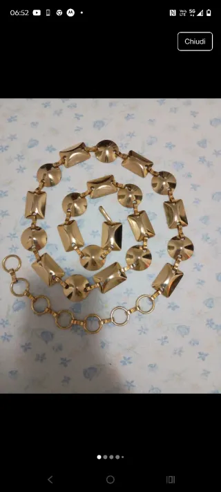 Cintura gioiello retro oro