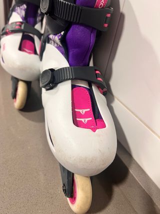 Patines en línea Oxelo morado y blanco