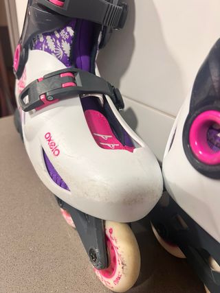 Patines en línea Oxelo morado y blanco