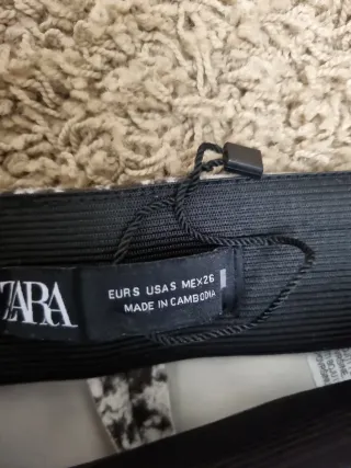 Pantalones Zara a cuadros grises