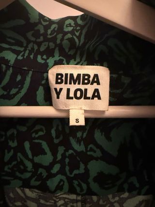 Vestido Bimba y Lola Estampado Verde Talla S