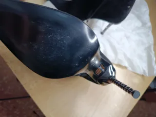 Stivaletti neri tacco gioiello