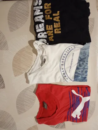 Lote 4 bermudas y 3 camisetas