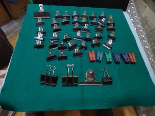 Lote Pinzas Sujeta Papeles JAER con caja