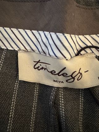 Pantalón Palazzo Gris Raya Diplomática Talla M
