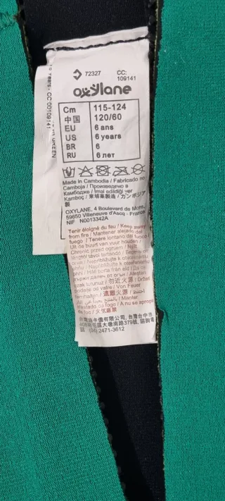 Traje de neopreno 4/3 6 años