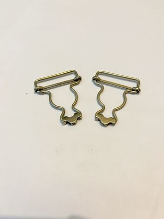 Hebillas doradas para tirantes (2 unidades)