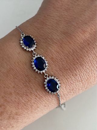 Conjunto de joyería azul