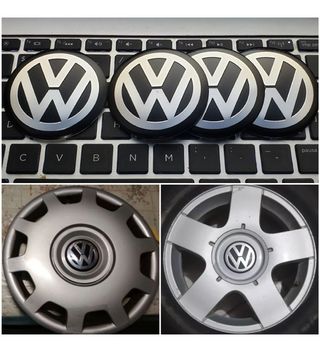 Logos Tapacubos VW 9cm (2uds)