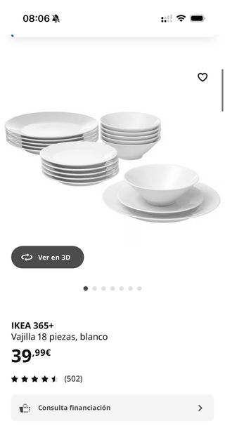 18 Platos Porcelana Blanca (Grande, Pequeno, Bowl)