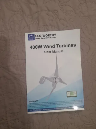 Generador Eólico Worthy 400W con Aspas