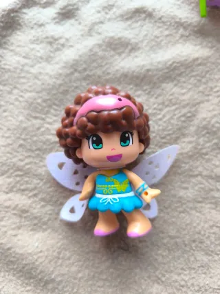 Lote Pinypon 2 Hadas, 1 Bruja, 3 Mascotas y Acc.