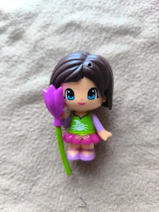 Lote Pinypon 2 Hadas, 1 Bruja, 3 Mascotas y Acc.