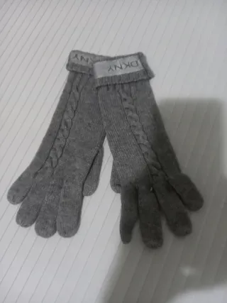 Guantes DKNY grises para niña