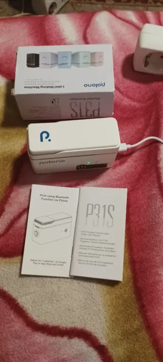 Impresora de etiquetas Polono blanca