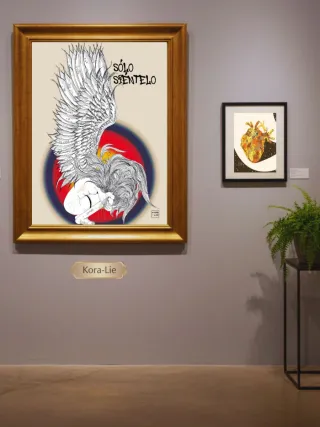 Póster Ilustración Atardecer