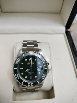 Reloj Davosa Suizo Verde y Plateado