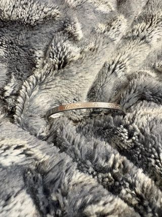 Pulsera Cartier Love color Plata