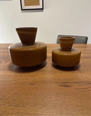 Set 2 Vasi Vetro Ambra EDG