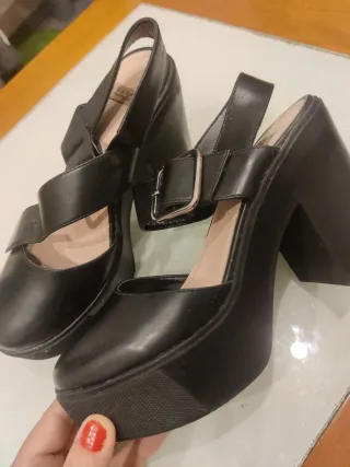 Zapatos de plataforma negros t.37