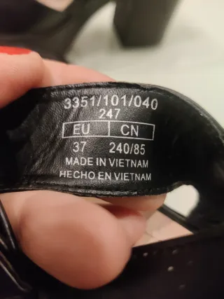 Zapatos de plataforma negros t.37