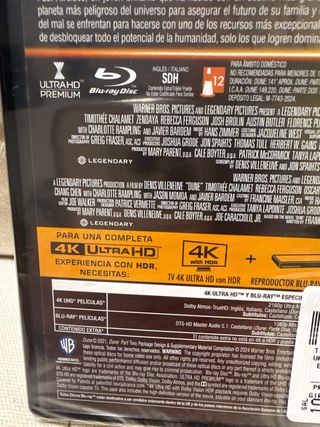 Dune Colección 2 Películas Blu-ray 4K precintado