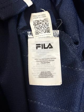 Camiseta FILA estilo baseball azul marino