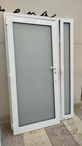 Puerta Cristal Aluminio 130x203 Abre izq/derecha