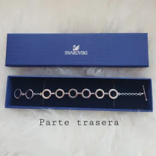Pulsera Swarovski Círculos Plata