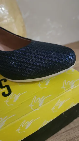 Zapatos Pitillos Piel Talla 38 Azul marino