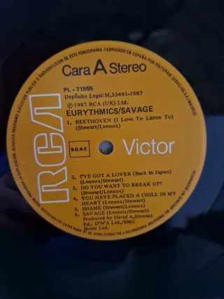 Vinilo Eurythmics Savage