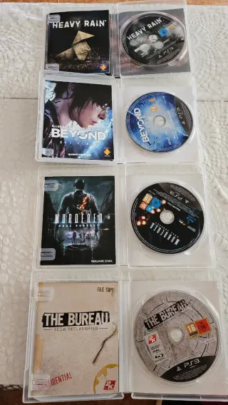 Pack 4 Juegos PS3: Heavy Rain, Beyond, Murdered, T