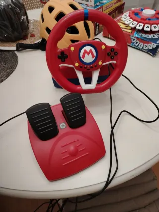 Volante y pedales Mario Kart Nintendo