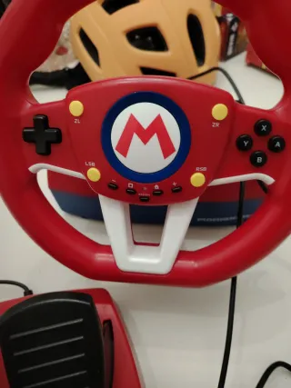 Volante y pedales Mario Kart Nintendo