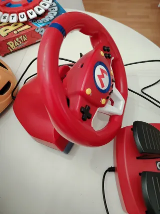 Volante y pedales Mario Kart Nintendo