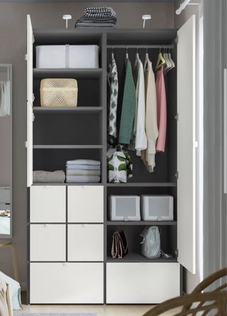 Armario Ikea Blanco y Gris