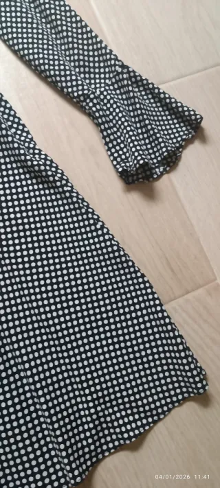 Vestido topos con lazada