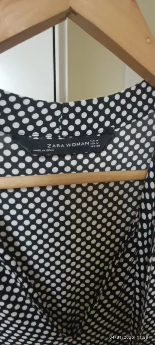 Vestido topos con lazada
