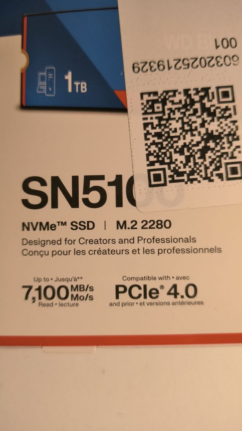 WD Blue SN5100 NVMe 1TB SSD Nuevo sin abrir afbeelding 2