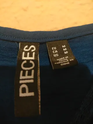 Lencera azul con encaje