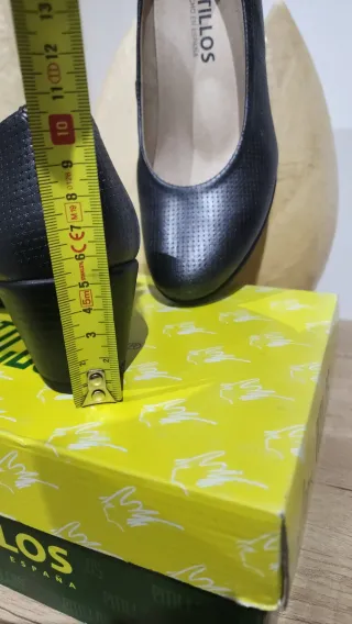 Zapatos Pitillos Piel Talla 37 Gris oscuro