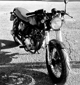 Moto 125 Cafe Racer Hanway rauw Marrón Negra