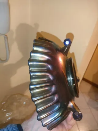 Ciotola Fenton in vetro blu