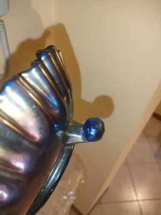 Ciotola Fenton in vetro blu