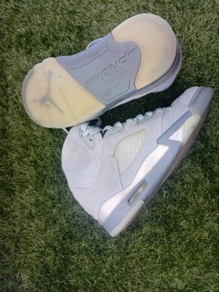 Jordan Bambas Azul y Plata