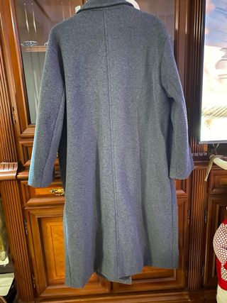 Abrigo largo Zara mujer gris