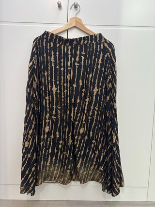 Falda midi estampada talla única