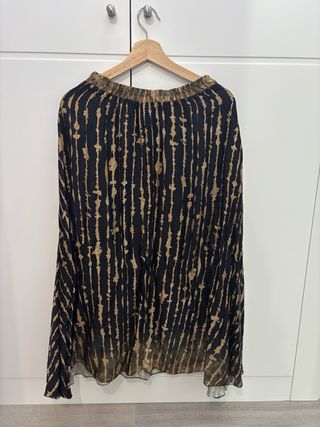 Falda midi estampada talla única